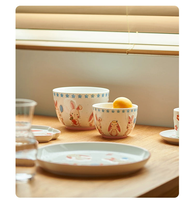 New Arrival Pretty Bunny Ceramic Bowls Plates Mugs Set - PeauleyHome