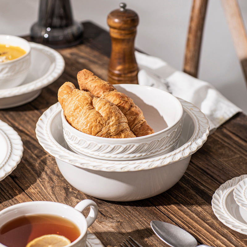 Vintage Delicate Rice Bowls Plates Saucer - PeauleyHome