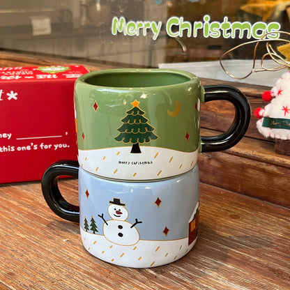 Original Christmas Gift Snowman Ceramic Mug