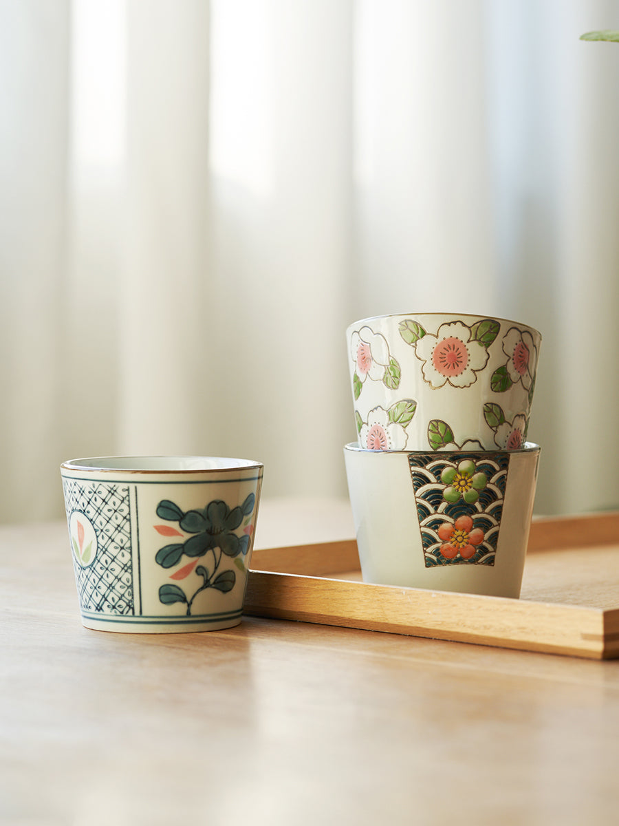 Delicate Artistic Floral Coffee Mugs Tea Cups - PeauleyHome