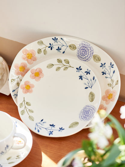 Delicate Cute Ceramic Plates Mugs for Tea Desserts - PeauleyHome