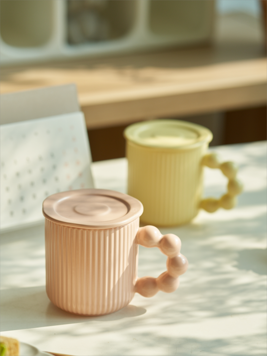 Large-capacity Ceramic Mug with Lids for Ladies - PeauleyHome