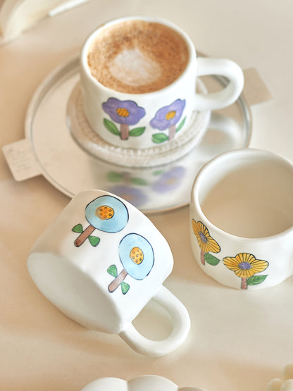 Lovely Hand-painted Coffee Mug for Home Office - PeauleyHome