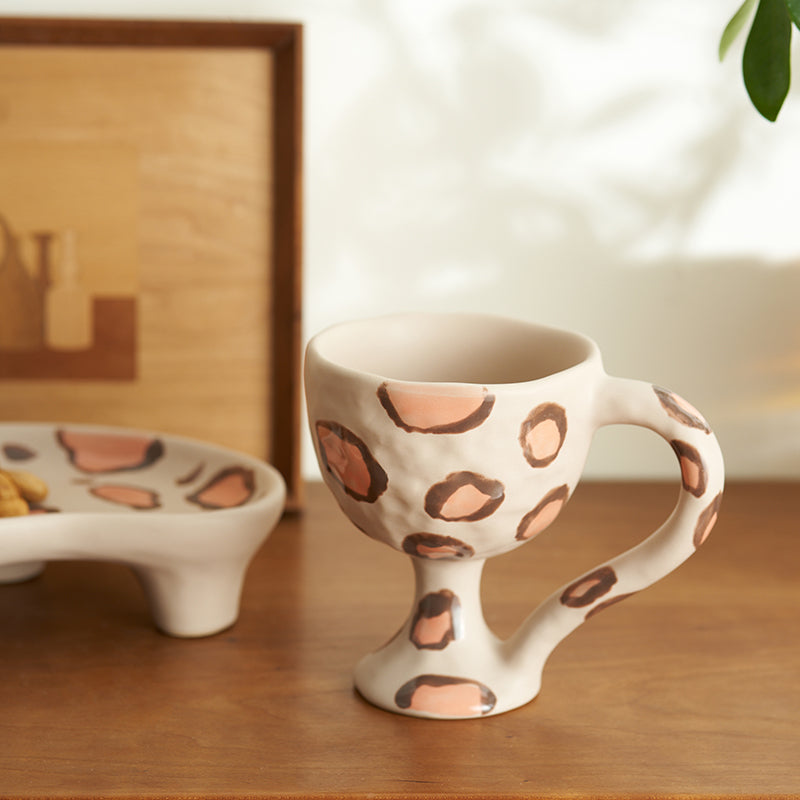 Handmade Ceramic Goblets Coffee Mugs - PeauleyHome