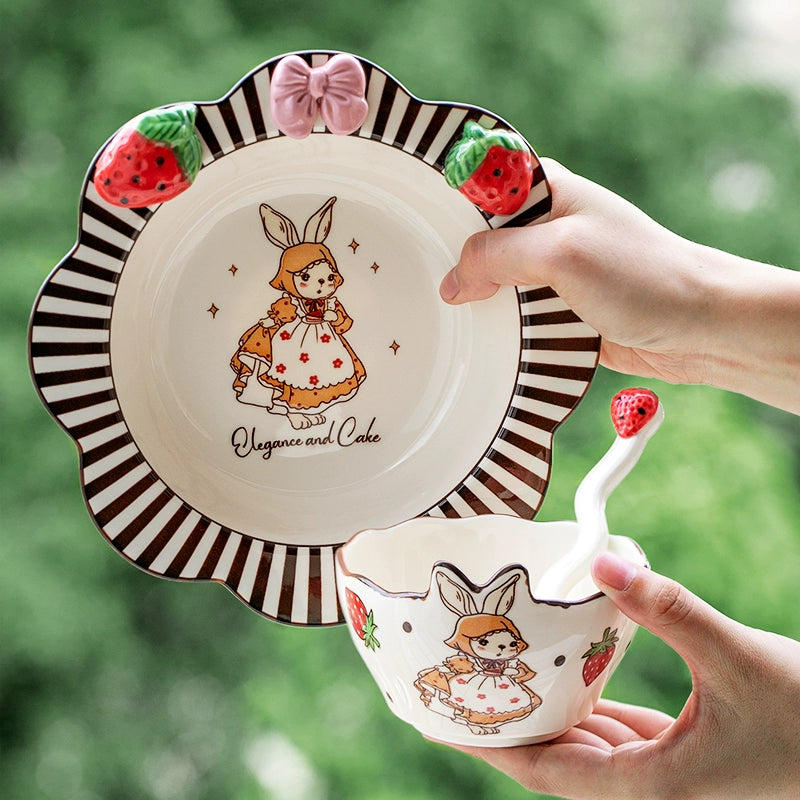 Adorable Ceramic Plates Bowls Set for Home