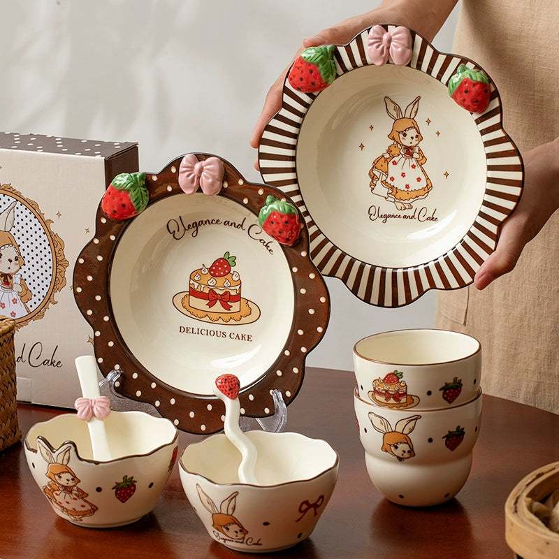 Adorable Ceramic Plates Bowls Set for Home