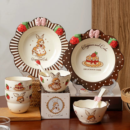 Adorable Ceramic Plates Bowls Set for Home