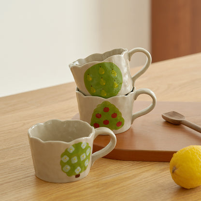 Ceramic Fruit Mug for Afternoon Tea Coffee - PeauleyHome