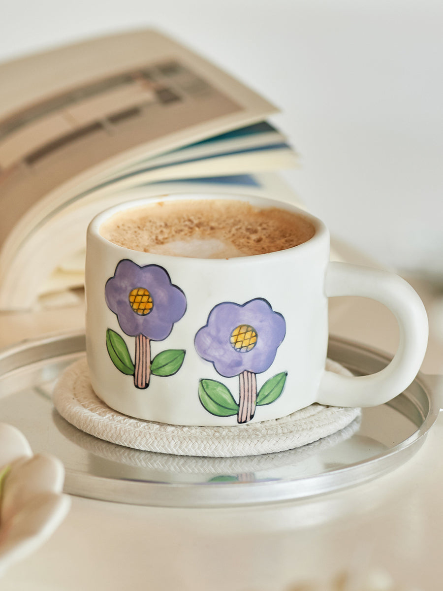 Lovely Hand-painted Coffee Mug for Home Office - PeauleyHome