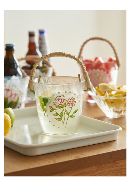 Floral Fruit Basket Ice Beer Bucket for Home Outdoor - PeauleyHome