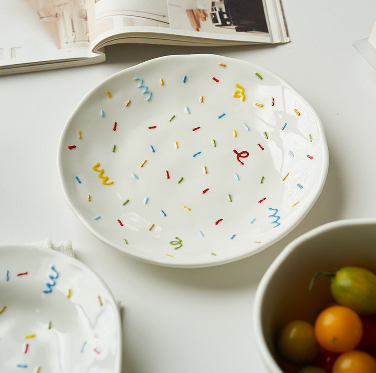 Pretty Ceramic Noodle Bowls Plates Mugs - PeauleyHome