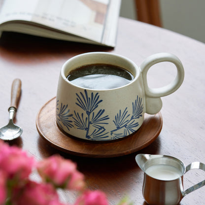 Vintage Ceramic Coffee Mug for Afternoon Tea