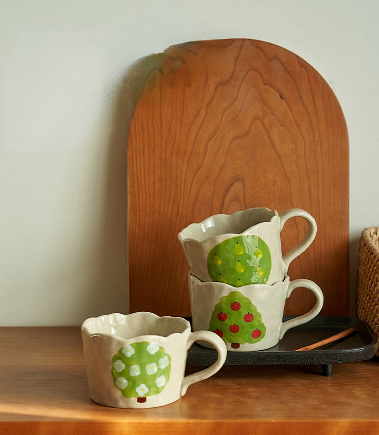 Ceramic Fruit Mug for Afternoon Tea Coffee - PeauleyHome