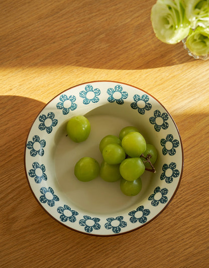 Pretty Floral Steak Plates Bowls New Arrival - PeauleyHome