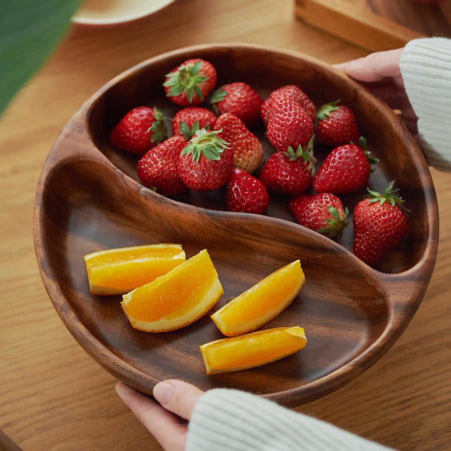 Delicate Wooden Tray for Fruits Desserts