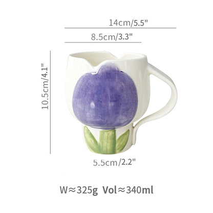 Original Adorable Tulips Ceramics Coffee Mugs