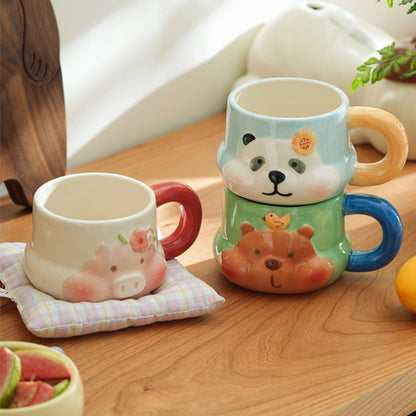 Cartoon Animals Ceramic Cute Coffee Mug