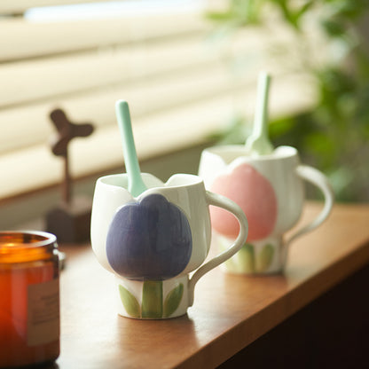 Original Adorable Tulips Ceramics Coffee Mugs