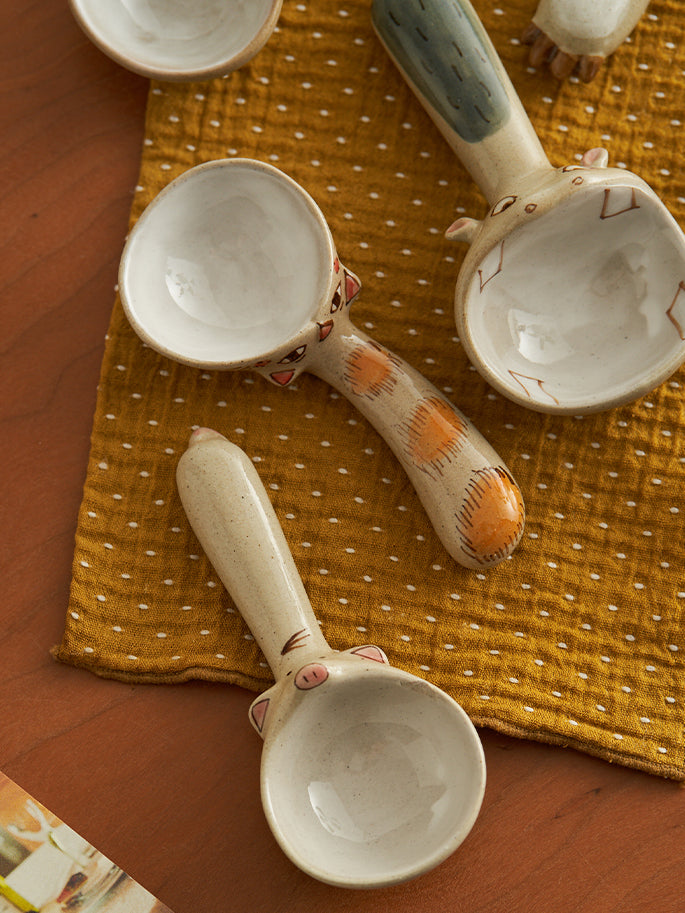 Lovely Ceramic Catoon Coffee Spoon - PeauleyHome