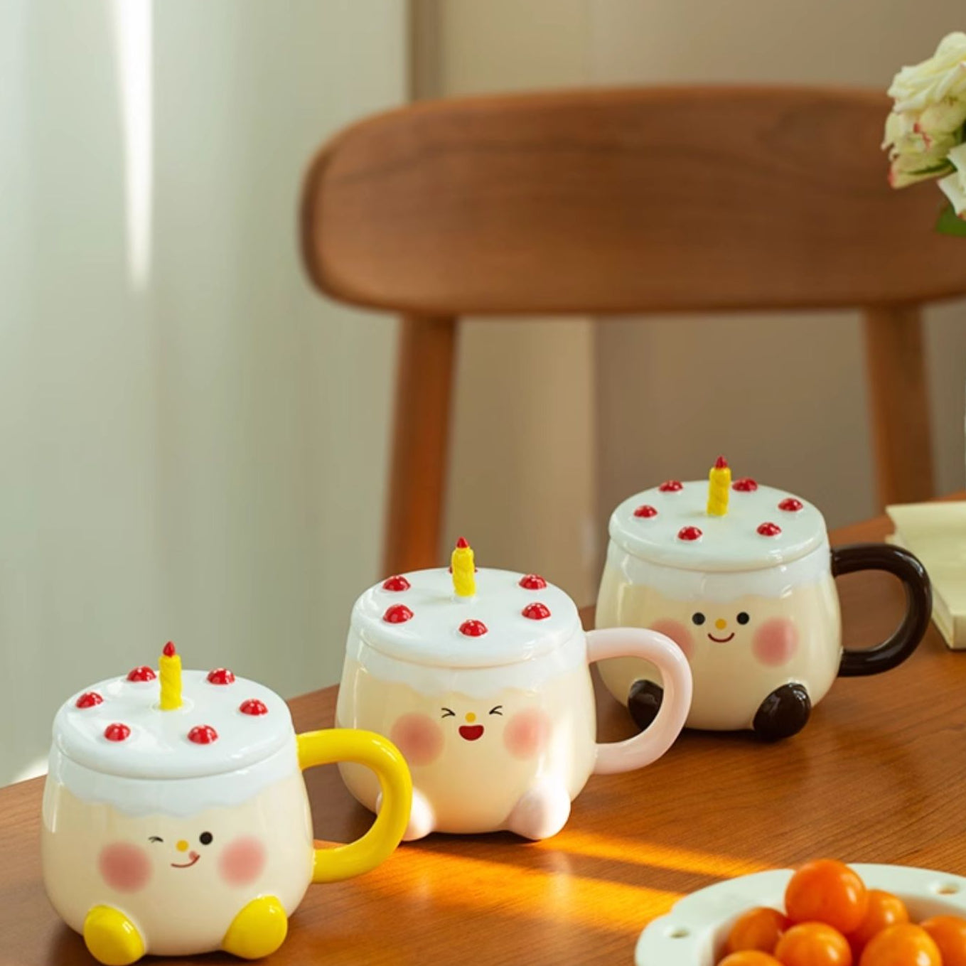 Cute Original Ceramic Mugs with Lids