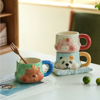 Cartoon Animals Ceramic Cute Coffee Mug