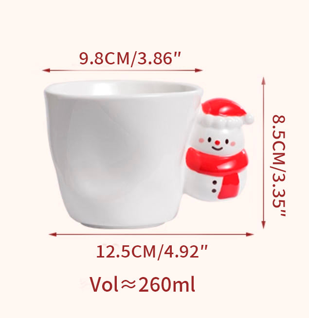Adorable Christmas Ceramic Mug Coffee Cup Gift