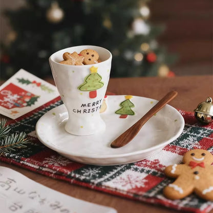 Premium Christmas Plates for Salad and Fruits