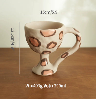 Handmade Ceramic Goblets Coffee Mugs - PeauleyHome