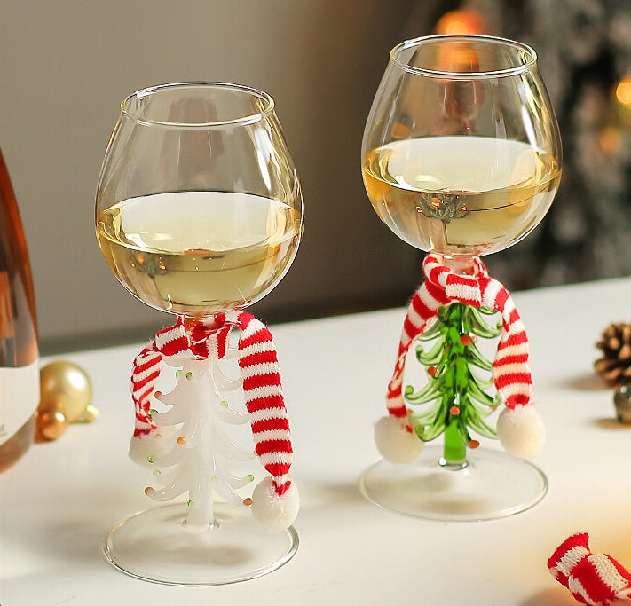 Christmas Series Glass Goblet Wineglass for Champagne