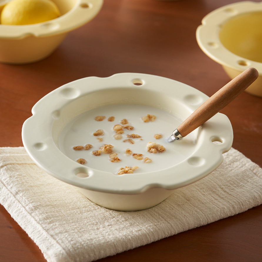 Cream Style Ceramic Bowls for Cereal or Fruits