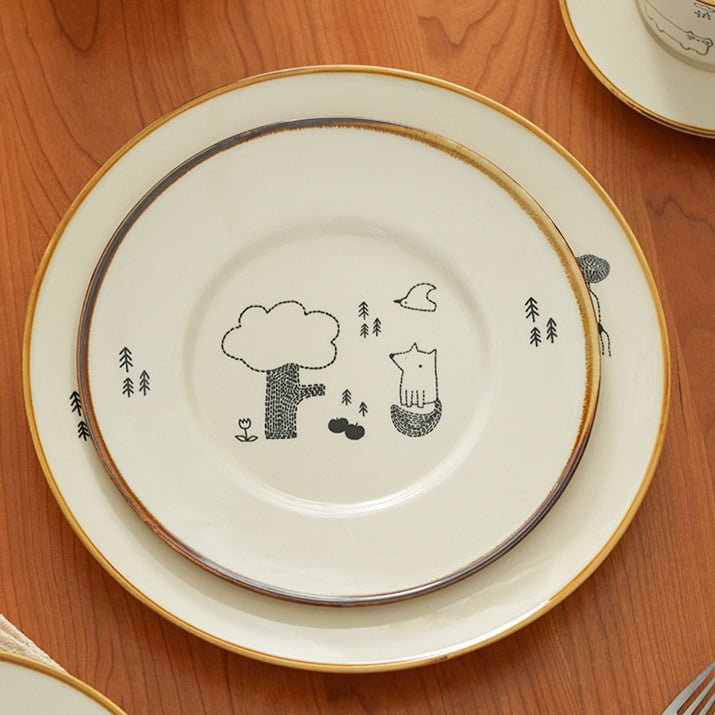 New Arrival Pretty Ceramic Plates Bowls Set