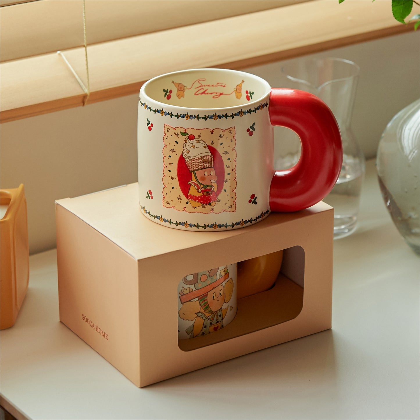 Designer Edition Twinkle Adorable Ceramic Mugs with Large Capacity