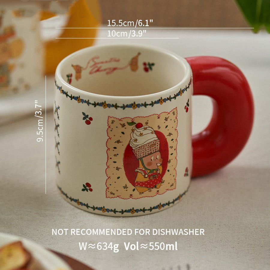 Designer Edition Twinkle Adorable Ceramic Mugs with Large Capacity