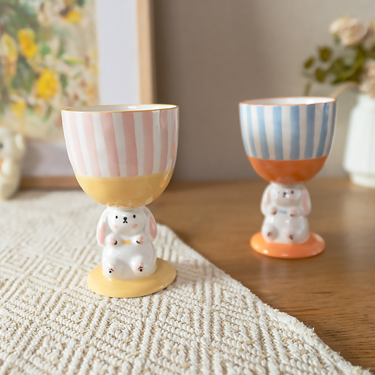 Novelty Bunny Cup Lovely Ceramic Mug Goblet Ideal Gifts - PeauleyHome