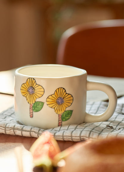 Lovely Hand-painted Coffee Mug for Home Office - PeauleyHome