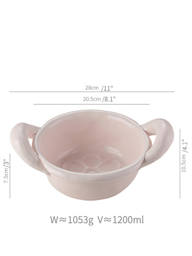 Lovely Delicate Ceramic Rice Bowls Plates Spoons