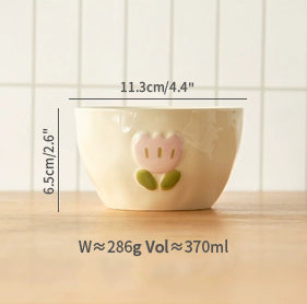 Adorable Ceramic Rice Bowls Tablewares Set - PeauleyHome