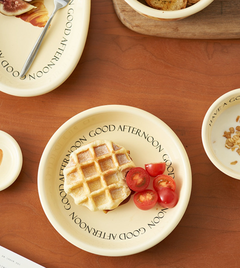 Nordic Original Ceramic Breakfast Plates Bowls Mugs Set - PeauleyHome