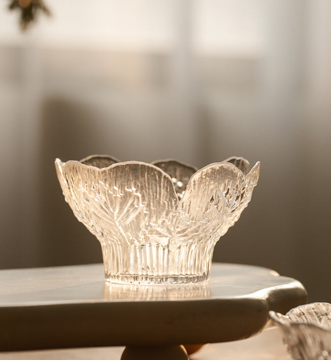 Original Embossed Glass Bowls for Salad Fruits - PeauleyHome