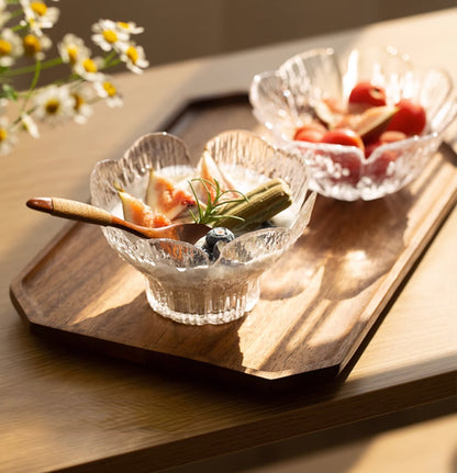 Original Embossed Glass Bowls for Salad Fruits - PeauleyHome