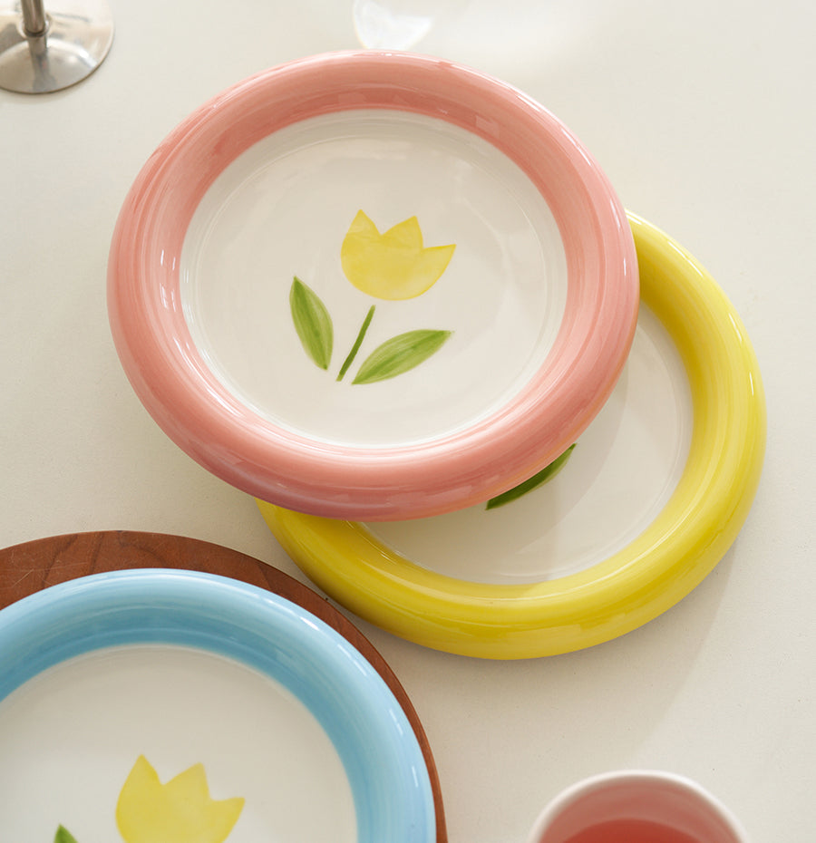 Adorable Ceramic Plates for Salad Fruits - PeauleyHome