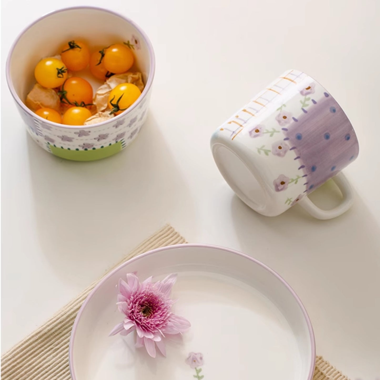 Delicate Ceramic Tablewares Bowl Plate Mug