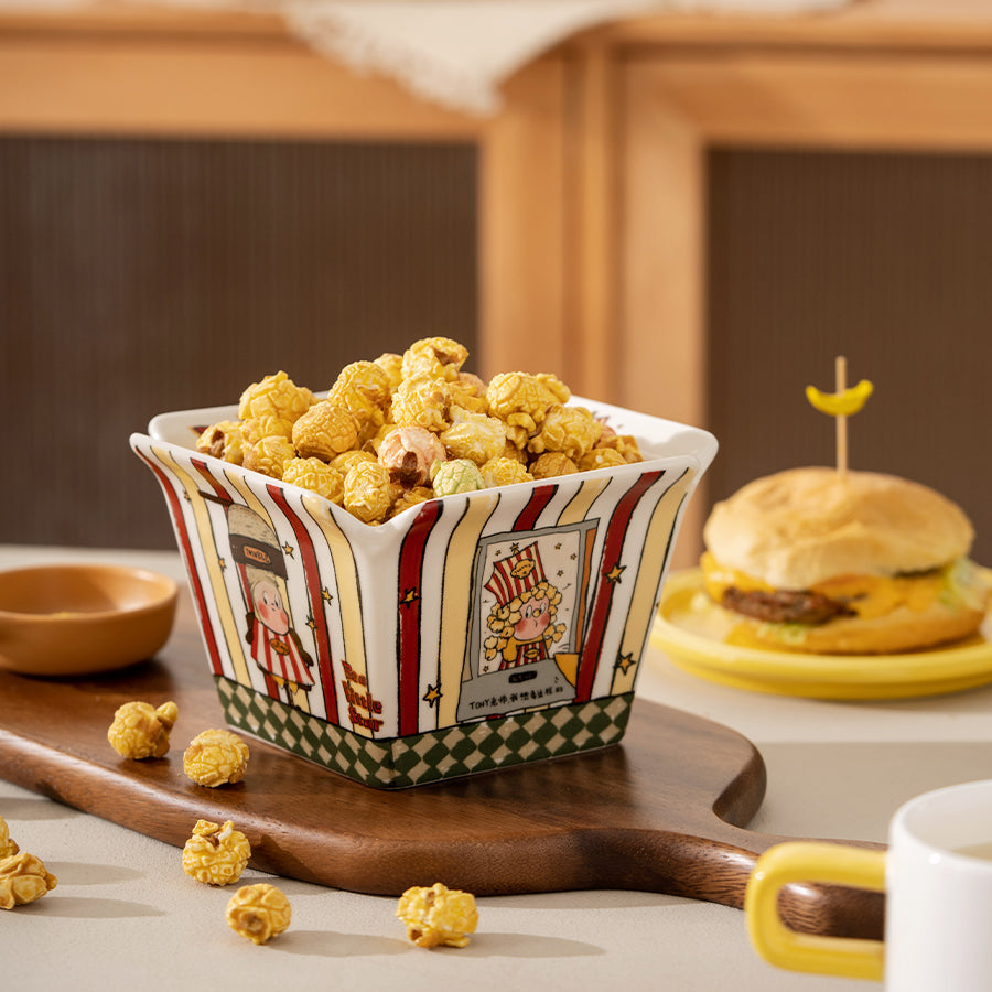 Cute and Delicate High-Temperature Resistant Popcorn Bowl