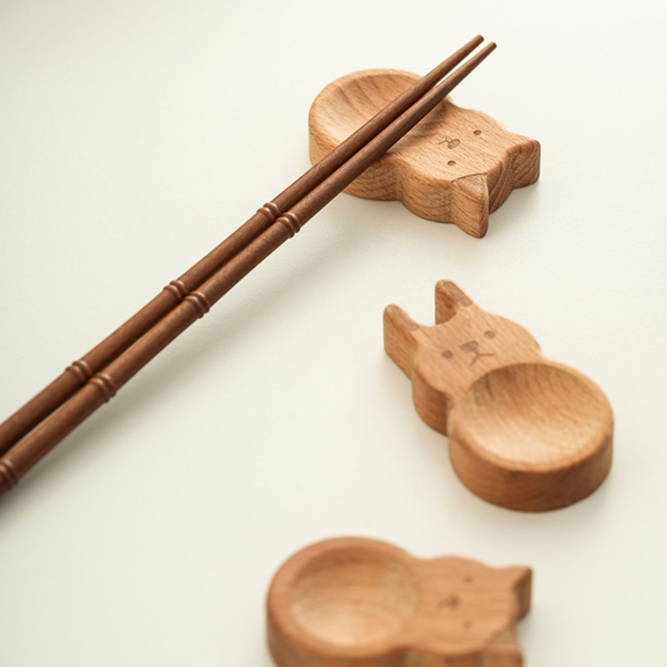 Wooden Tray for Chopsticks or Cutlery