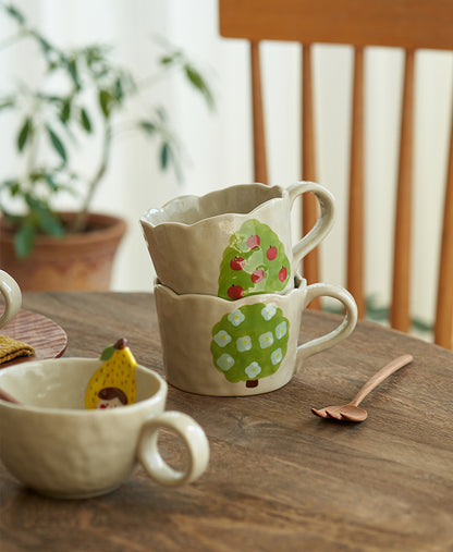 Ceramic Fruit Mug for Afternoon Tea Coffee - PeauleyHome