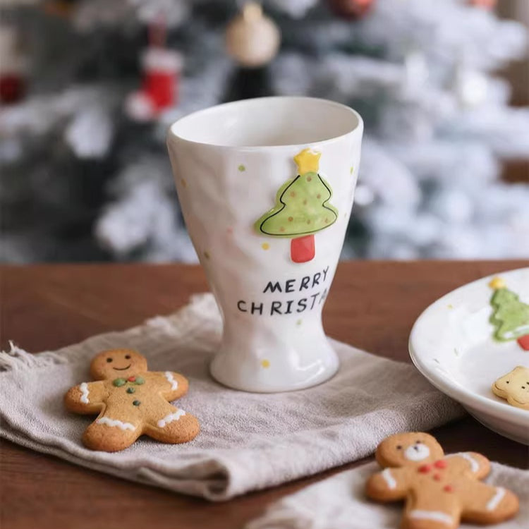 Premium Christmas Plates for Salad and Fruits