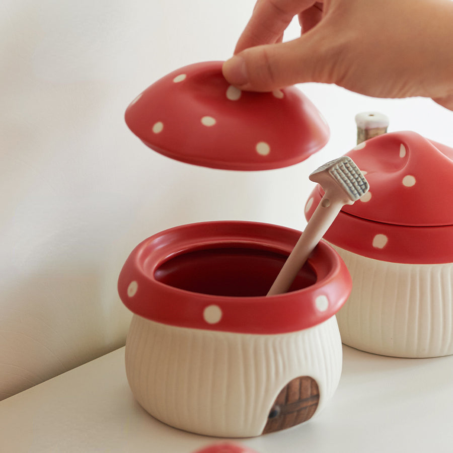 Original Mushroom Theme Ceramic Seasoning Pots - PeauleyHome