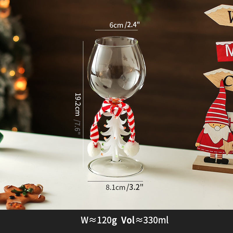 Christmas Series Glass Goblet Wineglass for Champagne