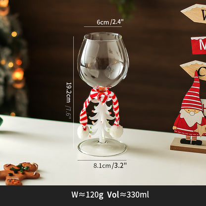 Christmas Series Glass Goblet Wineglass for Champagne