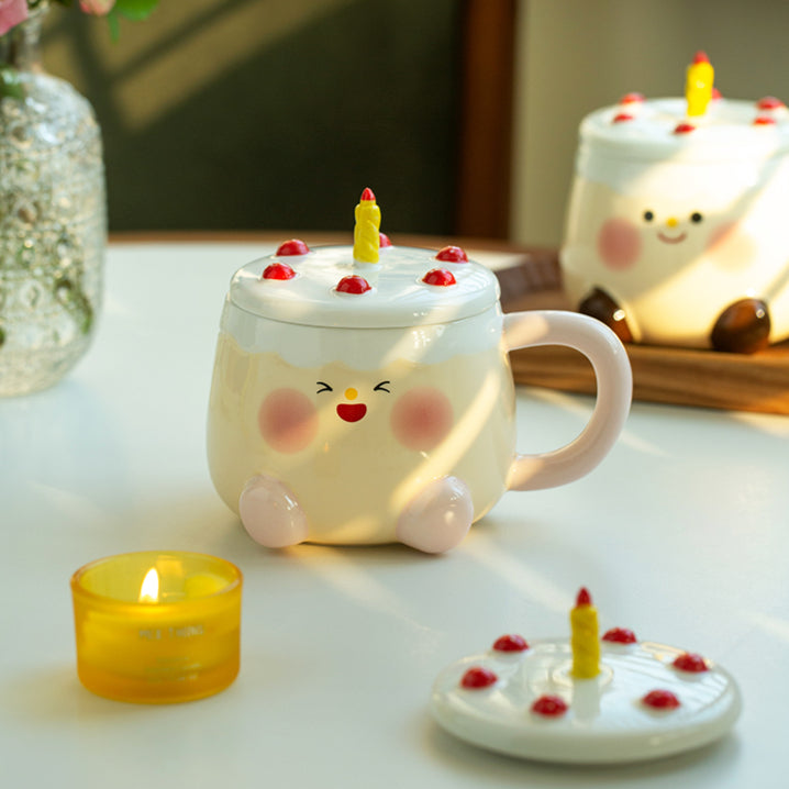 Cute Original Ceramic Mugs with Lids